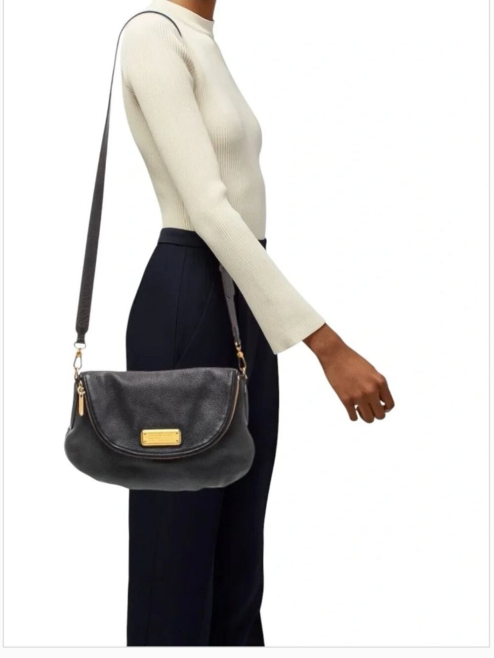 Marc by Marc Jacobs Classic Q Natasha Crossbody Bag Black Leather - Picture 15 of 15